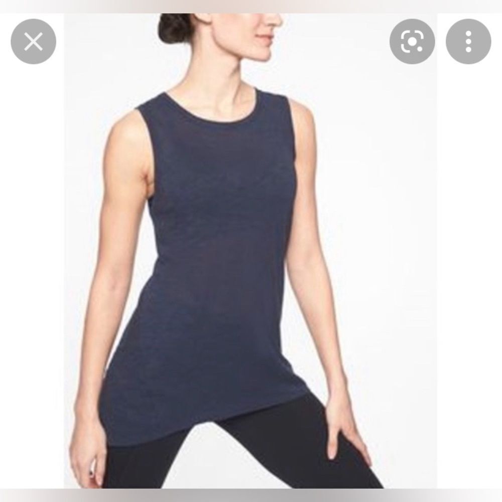 Navy Athleta Organic Daily Tank